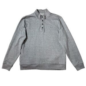 Travis Mathew All Day Cruise Quarter Zip Fleece Pullover XXL Button Neck Gray